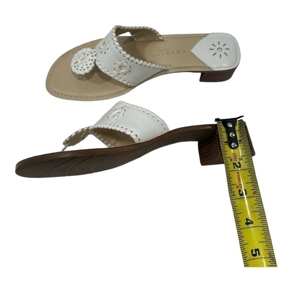 Apostrophe Jaclyn Thong Leather Upper Flip Flop Sandals Size 7 M made in Brazil - Picture 7 of 10